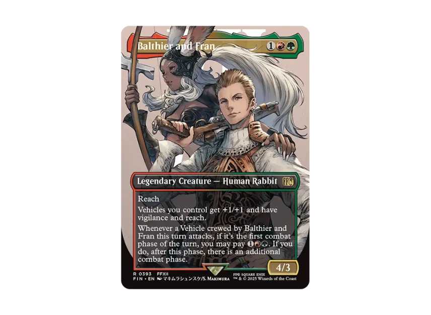 fran final fantasy mtg Ultra PRO - x Universes Beyond Baltheir and Playmat for Magic: The Gathering after this phase Balthier and Fran R :Foil