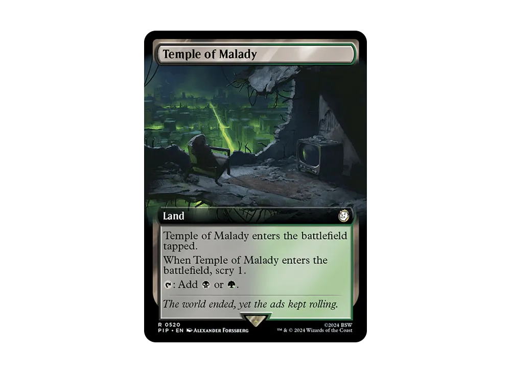 疾病の神殿 R :Foil [PIP 0520]【英語版】(フォールアウト)