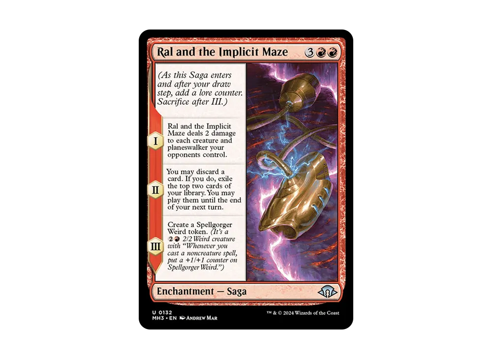 Ral and the Implicit Maze U :Foil [MH3 0132]【英語版】(モダンホライゾン 3)