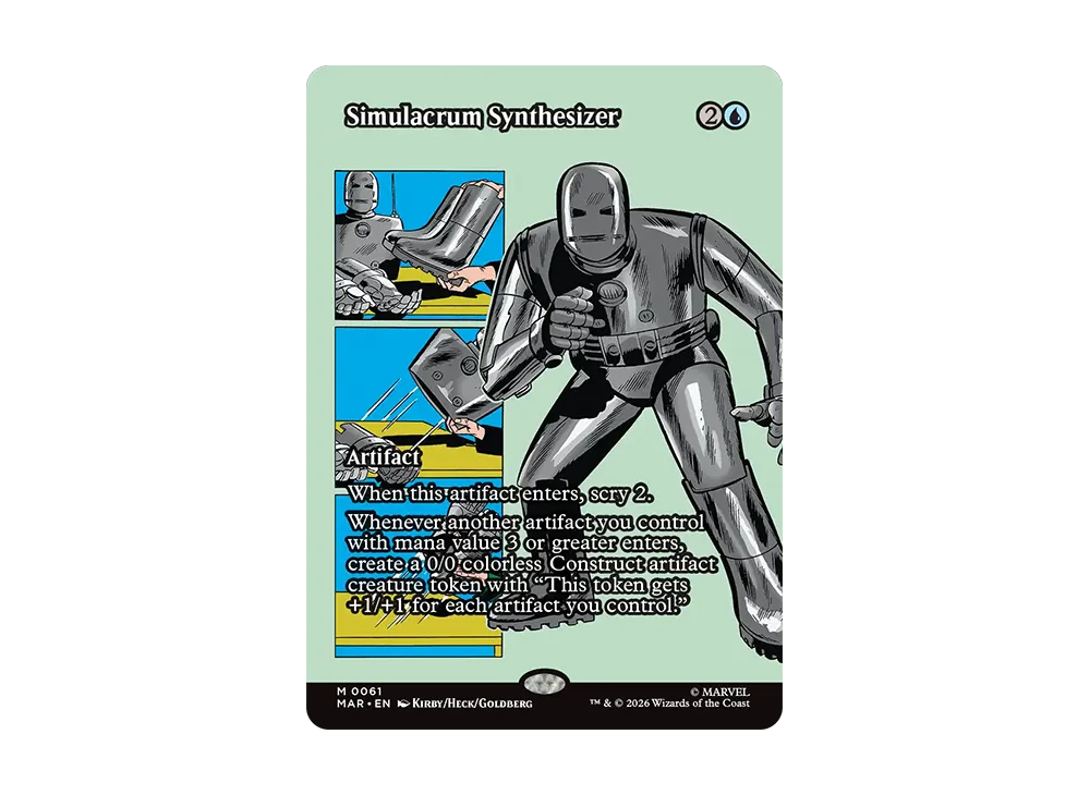 身代わり合成機 M :フォイル :ボーダーレス版 [MAR 0061]【英語版】(コレクター・ブースター「マーベル スーパー・ヒーローズ」)