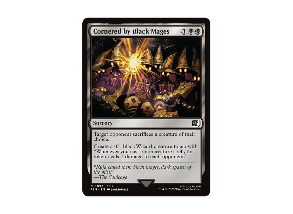 黒魔道士の襲撃 C :Foil [FIN 0093]【英語版】(ファイナルファンタジー)