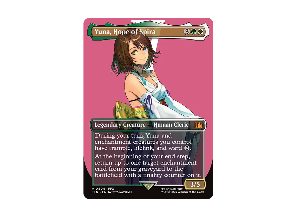 スピラの希望、ユウナ M :Foil :ボーダーレス版 [FIN 0404]【英語版