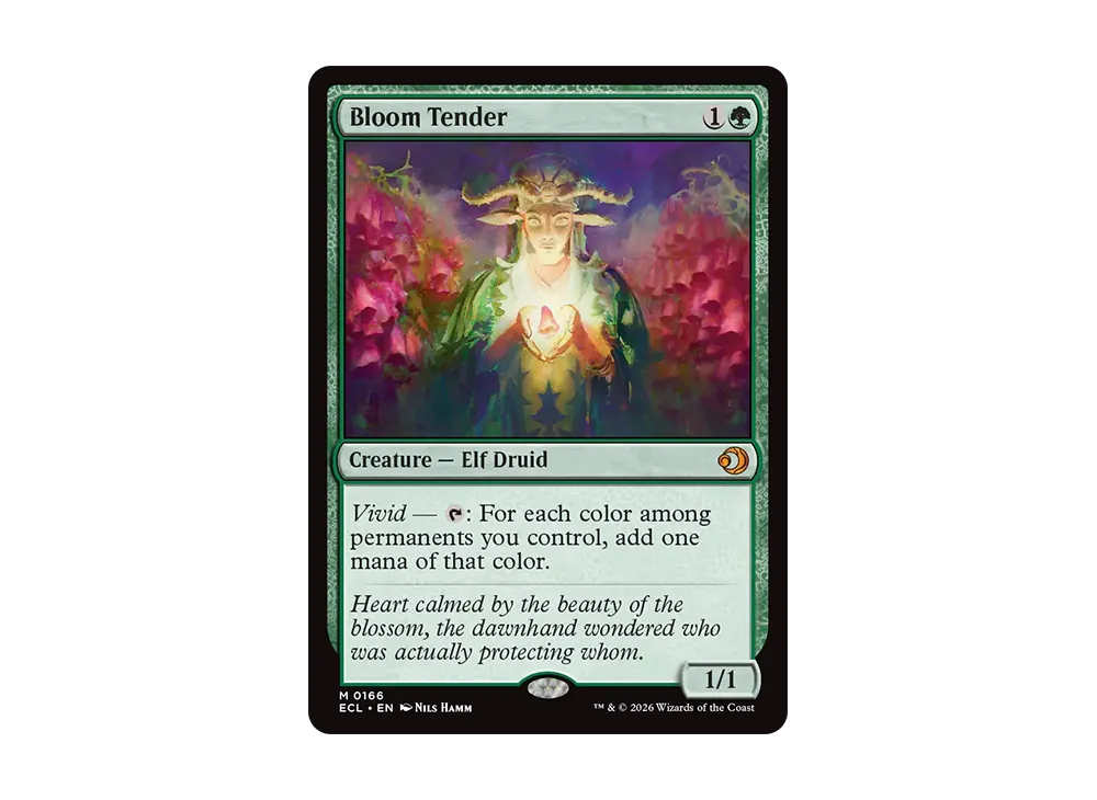 花を手入れする者 M :フォイル [ECL 0166]【英語版】(ローウィンの昏明