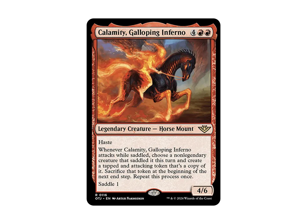 Calamity Galloping Inferno R :Foil [OTJ 0116] [EN](Outlaws of Thunder ...