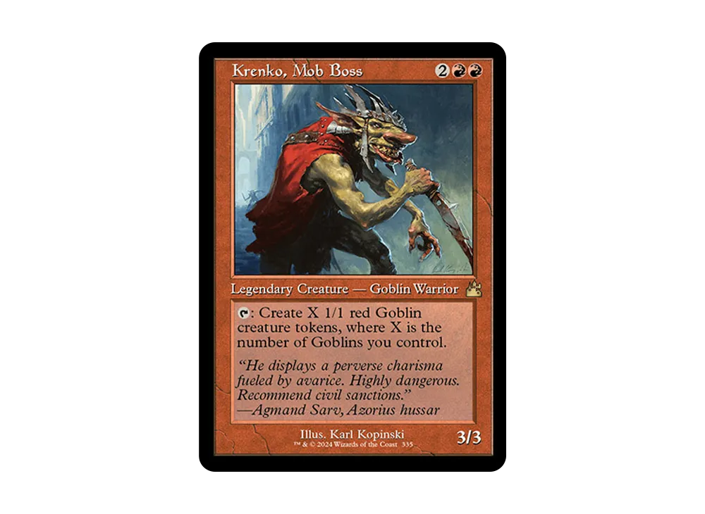 群衆の親分、クレンコ R :Foil :旧枠版 [RVR 335]【英語版】(ラヴニカ・リマスター)