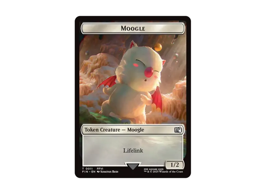 moogle final fantasy mtg Stiltzkin, Merchant The Gathering (MTG) card images and symbols Wizards of the Coast Hero token (#5) (1/1)