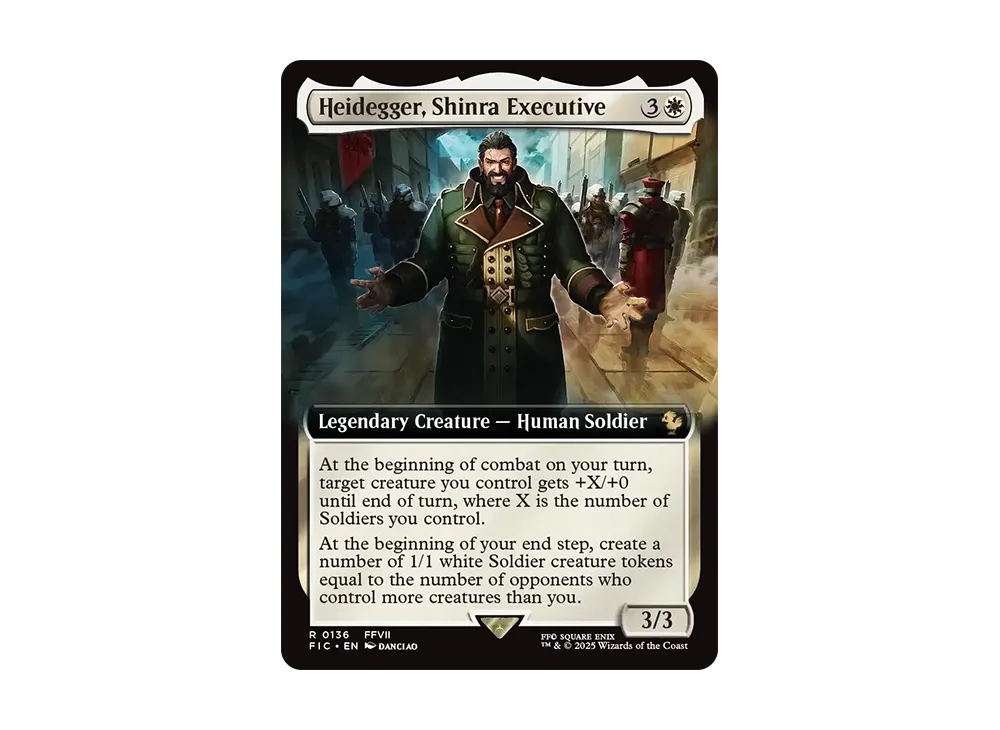 ラスト一枚Foil(136)□拡張アート□神羅の重役、ハイデッカー 限定 【拡張