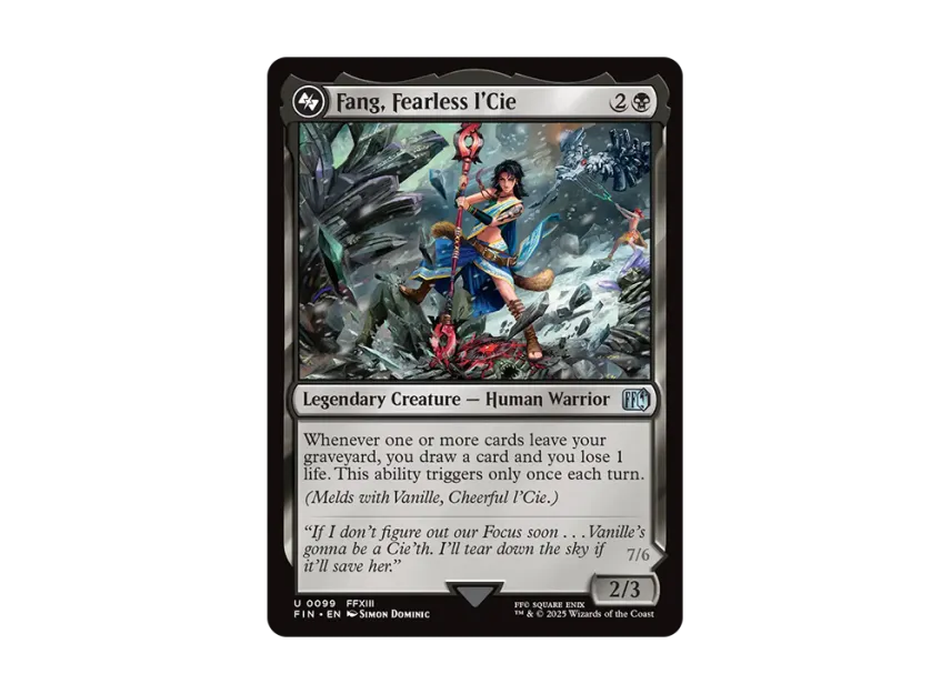 fang final fantasy mtg Fang and Vanille cards from Magic the Gathering : r/finalfantasyxiii