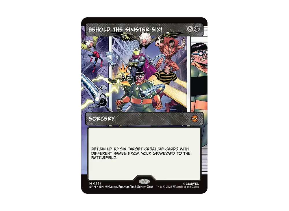 シニスター・シックスにご用心! M :Foil :ボーダーレス版 [SPM 0221]【英語版】(マーベル スパイダーマン)