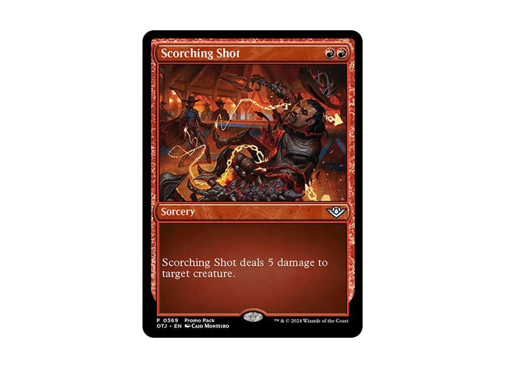 焦熱の射撃 U :Foil [OTJ 0369]【英語版】(サンダー・ジャンクションの無法者)