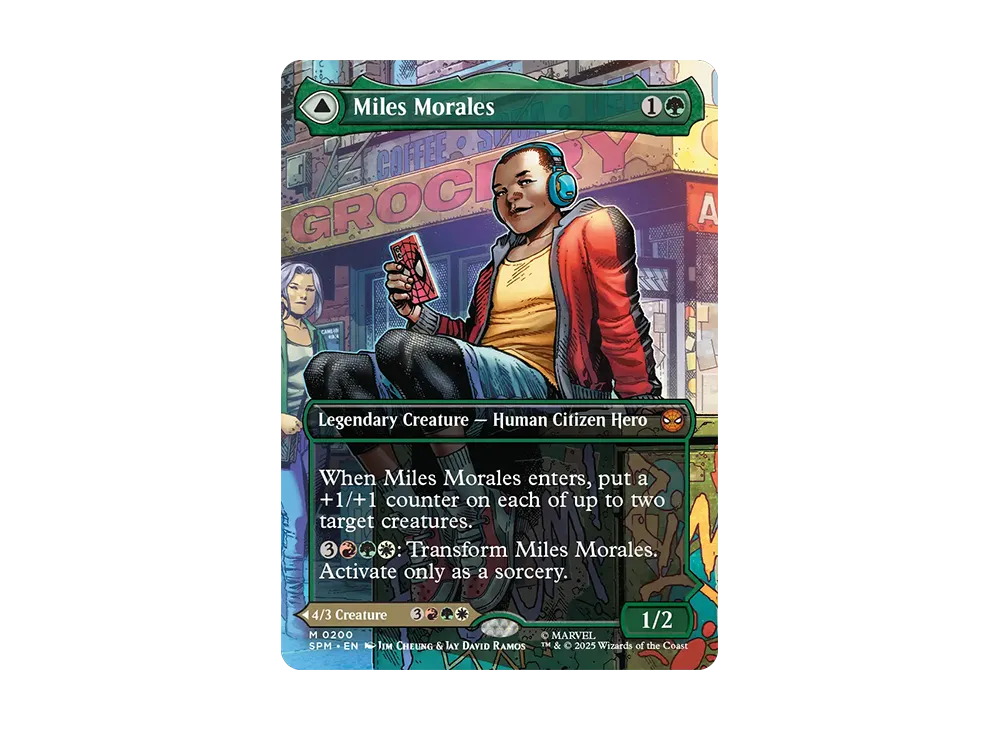 マイルズ モラレス miles morales ボーダーレス foil Miles Morales-borderless, Marvel Spider-Man:Foil (SPM) Price