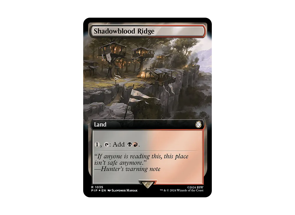 シャドーブラッドの尾根 R :Foil [PIP 1035]【英語版】(フォールアウト)