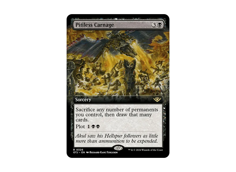 無慈悲な殺戮 R :Foil [OTJ 0326]【英語版】(サンダー・ジャンクションの無法者)