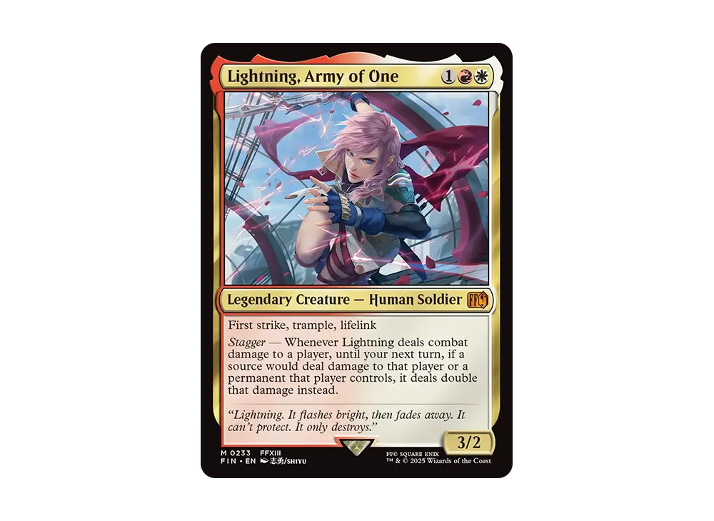 Lightning Army of One M :Foil [FIN 0233] [EN](FINAL FANTASY) | SNKRDUNK