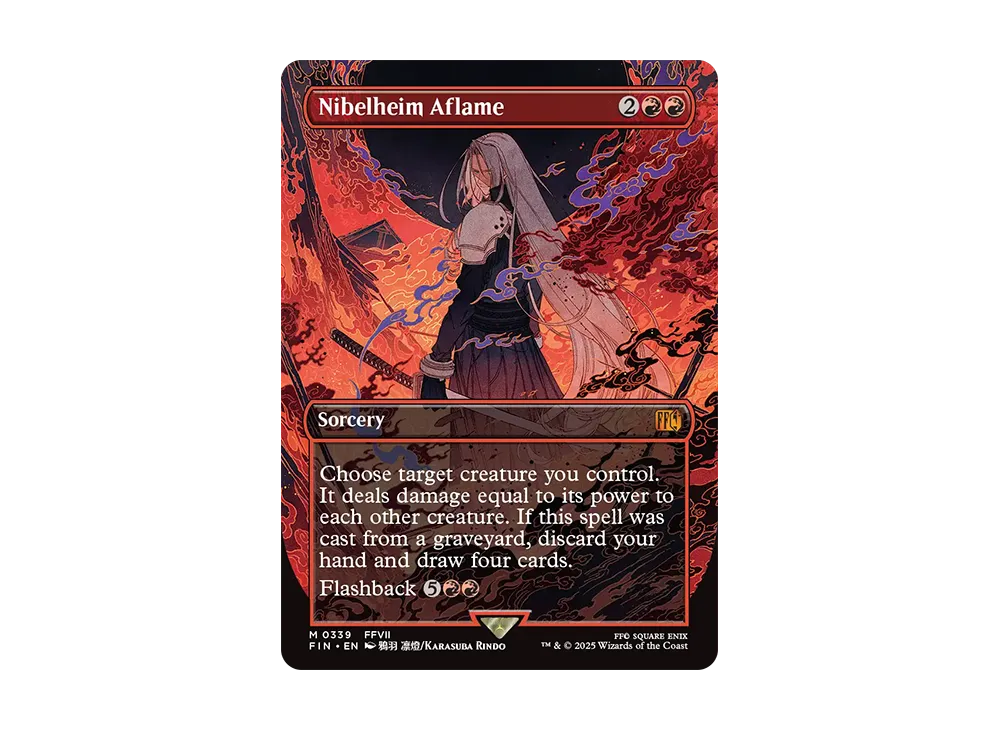 mtg final fantasy nibelheim aflame Nibelheim Aflame [339] [Borderless] [FINAL FANTASY] [Foil] – Face to Face  Games