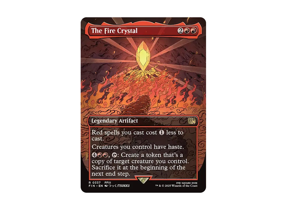 火のクリスタル R :Foil :ボーダーレス版 [FIN 0337]【英語版】(ファイナルファンタジー)