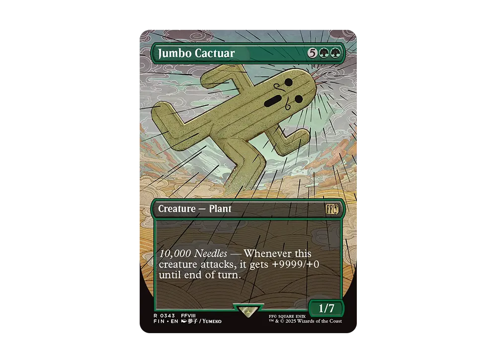 final fantasy mtg jumbo cactuar Ultra PRO - x Universes Beyond 4-Pocket PRO-Binder for Magic: The Gathering With dimensions of approximately 24 in Jumbo Cactuar | FINAL FANTASY