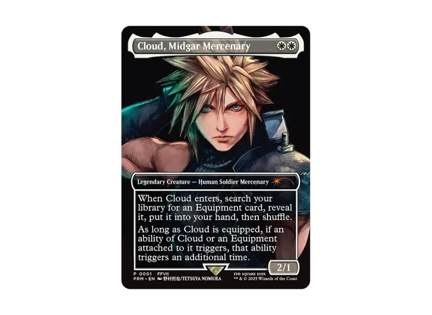 cloud midgar mercenary mtg card What is the value of Cloud, Midgar Mercenary card in Magic: The Gathering?
