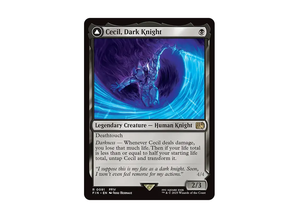 暗黒騎士、セシル:覚醒のパラディン、セシル R :Foil [FIN 0091]【英語版】(ファイナルファンタジー)