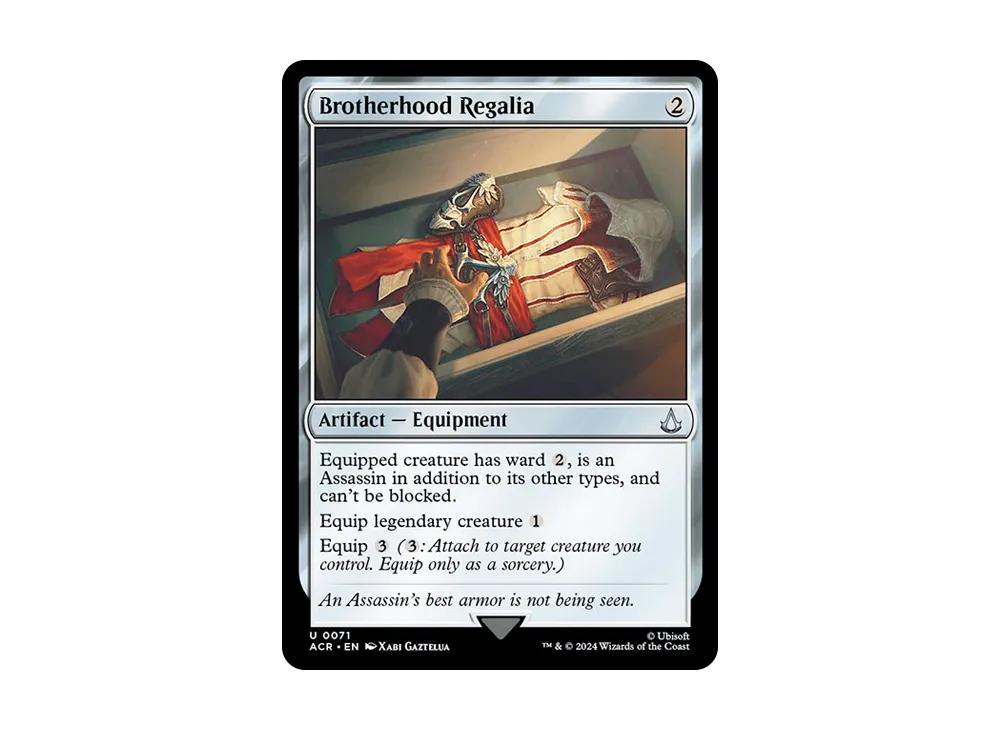 Brotherhood Regalia U :Foil [ACR 0071]【英語版】(アサシンクリード)