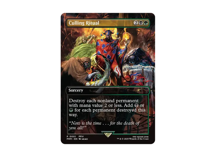 culling ritual mtg final fantasy Culling Ritual X1 Mtg Final Fantasy Nm Borderless Promo
