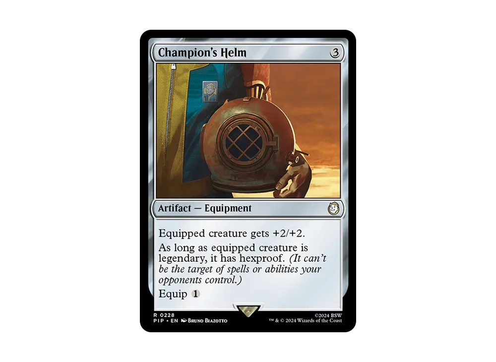 勇者の兜 R :Foil [PIP 0228]【英語版】(フォールアウト)