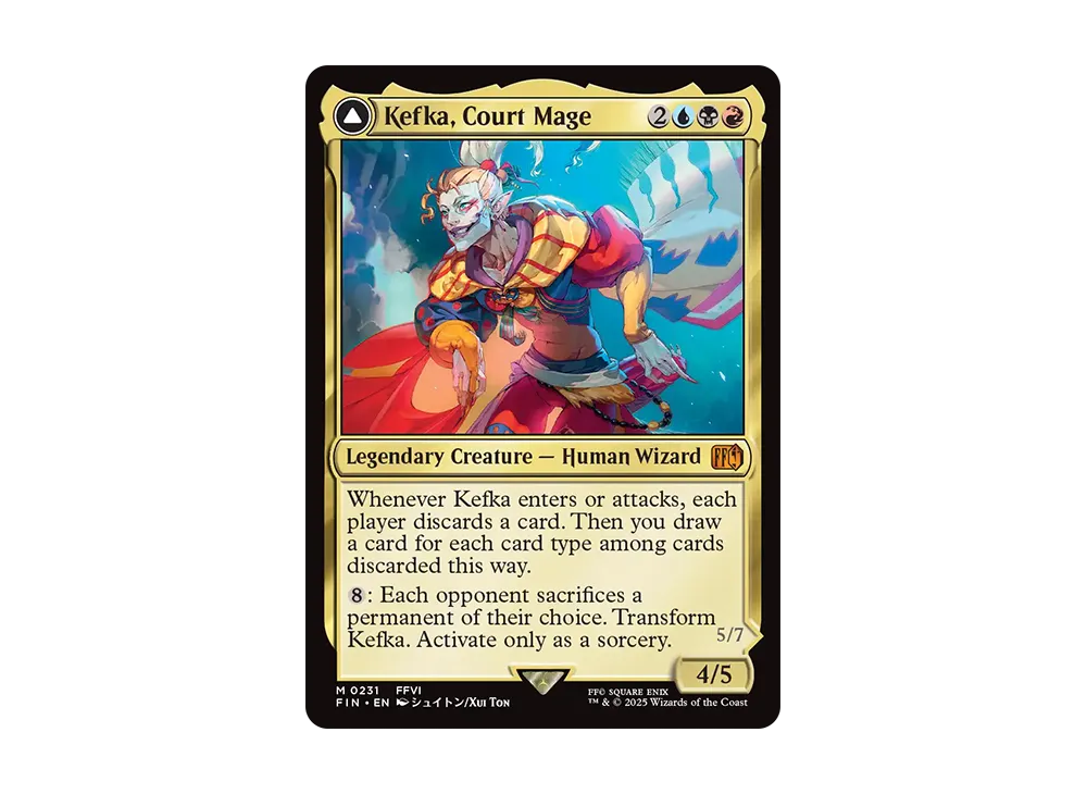 人造魔導士、ケフカ：破壊の化身、ケフカ M :Foil [FIN 0231]【英語版