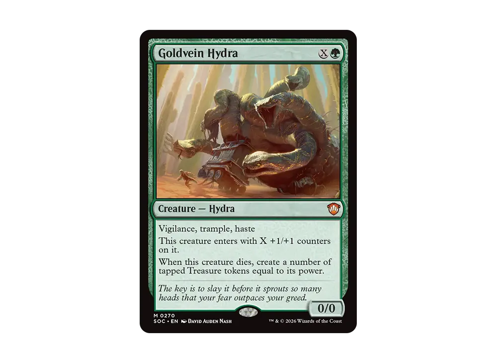 Goldvein Hydra M [SOC 0270][EN](Commander Deck "Secrets of Strixhaven  Quandrix Unlimited") | SNKRDUNK
