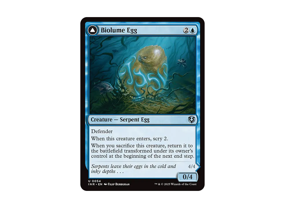 生物光の卵:生物光の海蛇 U :Foil [INR 0054]【英語版】(イニストラード・リマスター)