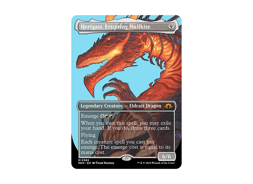 Herigast Erupting Nullkite M :Foil :ボーダーレス版 [MH3 0362]【英語版】(モダンホライゾン 3)