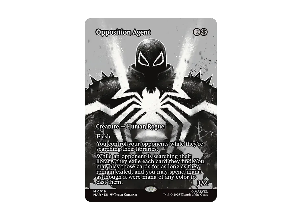 敵対工作員 M :Foil :ボーダーレス版 [MAR 0019]【英語版】(マーベル スパイダーマン)