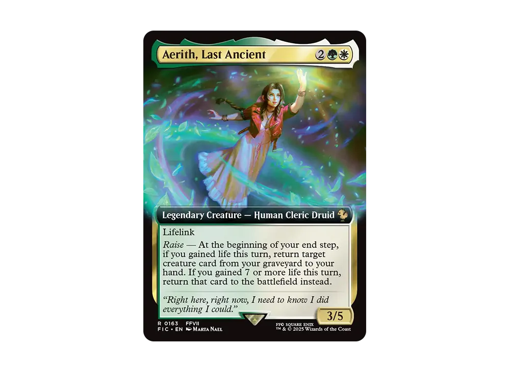 mtg aerith card Commander EDH Deck Gainsborough 100 Magic Cards Custom Deck Moonveil Games where X is the number of +1/+1 counters on Aerith Gainsborough. Aerith Last Ancient R :Foil