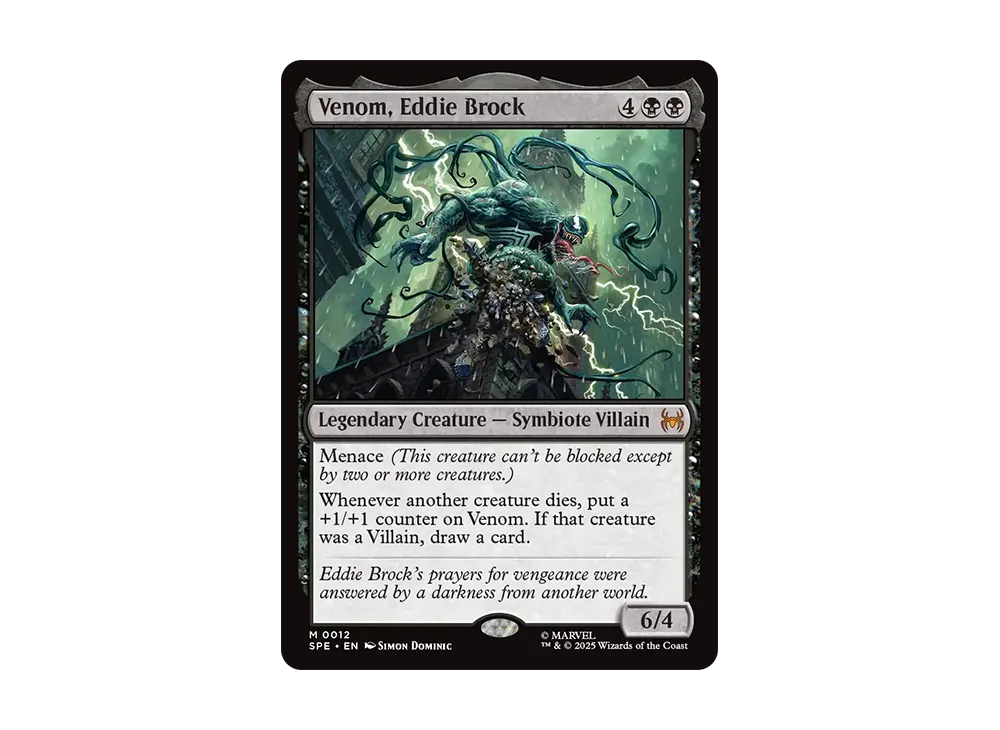 マジック：ザ・ギャザリング MTG Eddie Brock VEMOM foil Venom Eddie Brock M :Foil [SPE 0012] [EN](MARVEL SPIDER-MAN