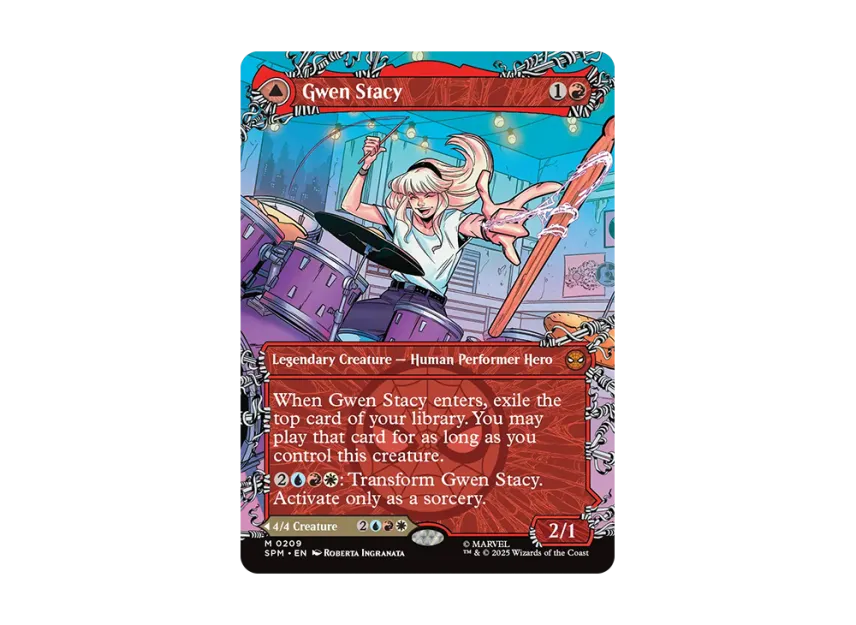 gwen stacy mtg card Card Titan - MTG cards and accessories - Gwen Stacy // Ghost-Spider (0209) - Foil - Borderless
