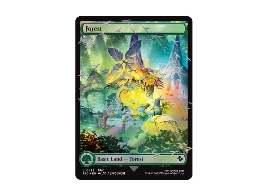final fantasy mtg forest 10x Magic The Gathering Surge FOIL Full Art Lands - Basic Land. Basic forest from Magic: The