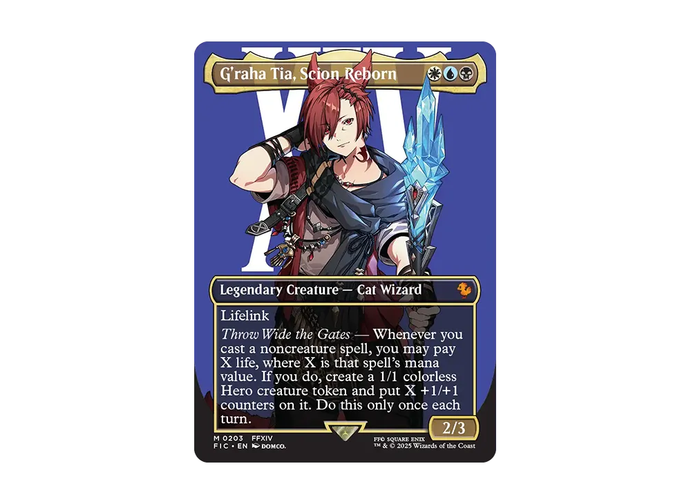 時空を渡りし者、グ・ラハ・ティア M :Foil :ボーダーレス版 [FIC 0203]【英語版】(ファイナルファンタジー)