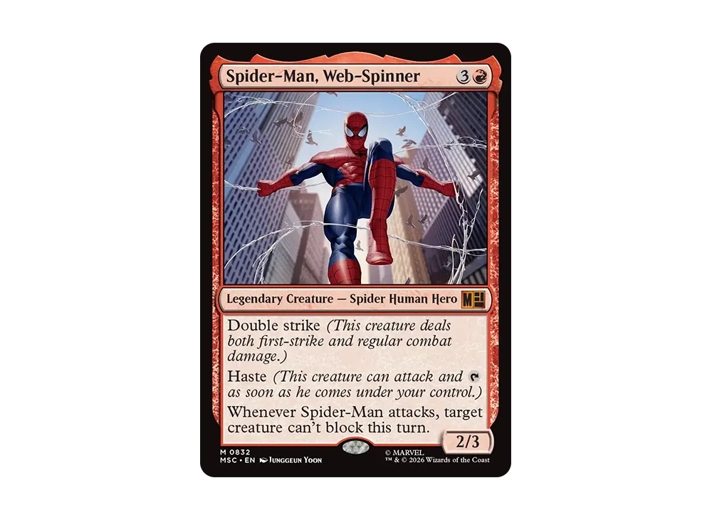 蜘蛛糸使い、スパイダーマン M [MSC 0832]【英語版】(コレクター・ブースター「マーベル スーパー・ヒーローズ」)