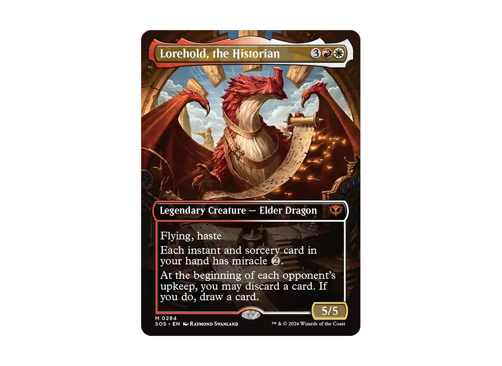 Lorehold, the Historian M :Foil :Borderless [SOS 0284][EN](Collector  Booster "Secrets of Strixhaven") | SNKRDUNK