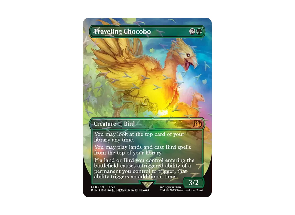 旅するチョコボ M :フォイル :ボーダーレス版 [FIN 0568]【英語版