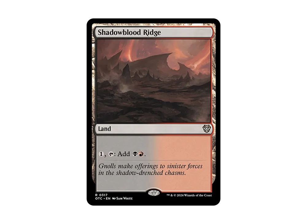 シャドーブラッドの尾根 R [OTC 0317]【英語版】(サンダー・ジャンクションの無法者)