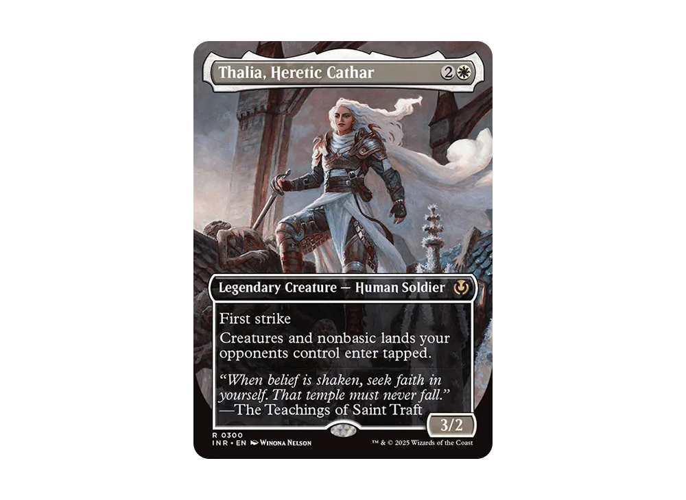 異端聖戦士、サリア R :Foil :ボーダーレス版 [INR 0300]【英語版】(イニストラード・リマスター)