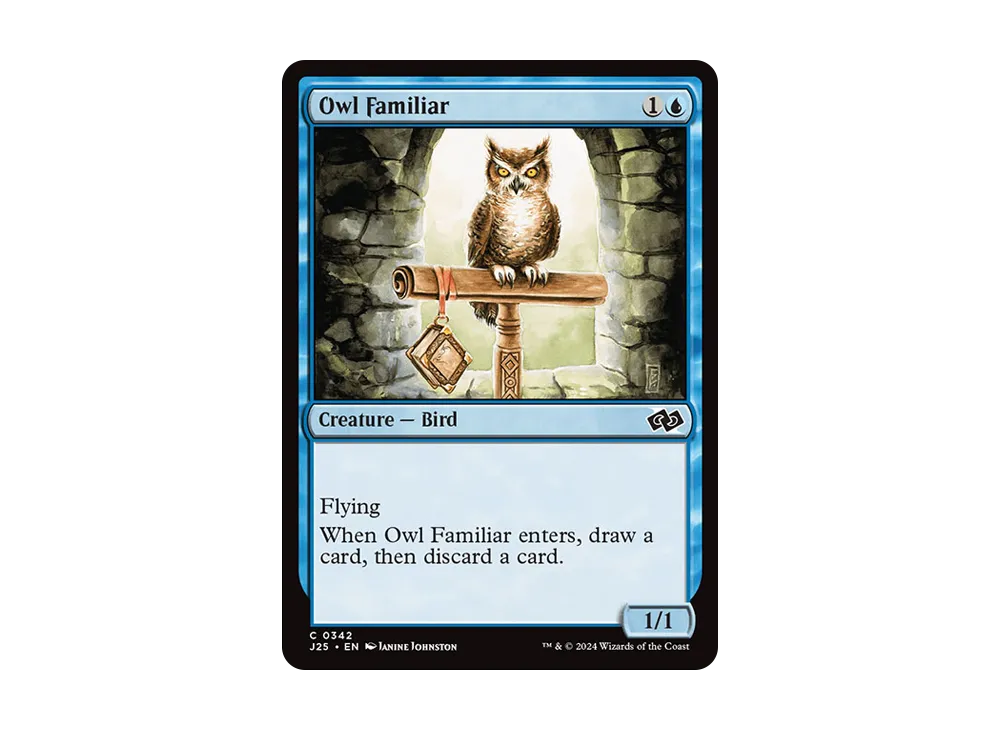 使い魔のフクロウ C [J25 0342]【英語版】(ファウンデーションズ)