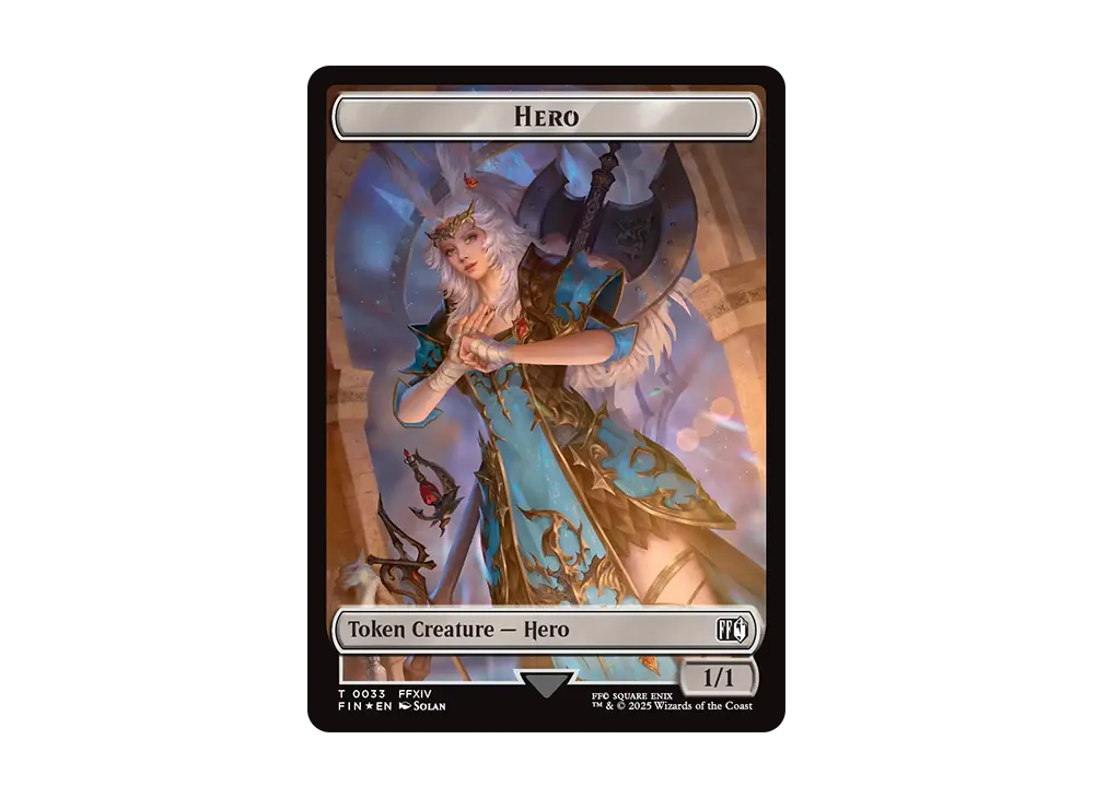 英雄:人間・兵士 T :Foil [FIN 0033]【英語版】(ファイナルファンタジー)