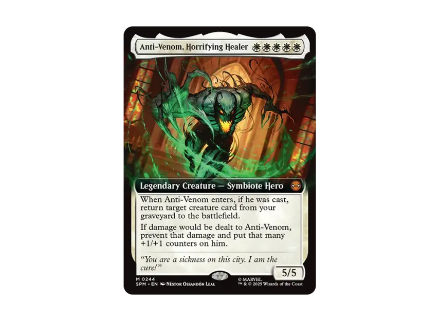 anti-venom mtg card Marvel Legends Magic: The Gathering Agent Anti Anti-Venom, horrible gurisseur MTG -