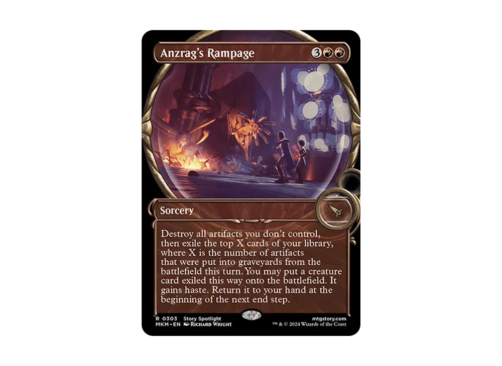 Anzrag's Rampage R :Foil [MKM 0303] [EN](Murders at Karlov Manor ...