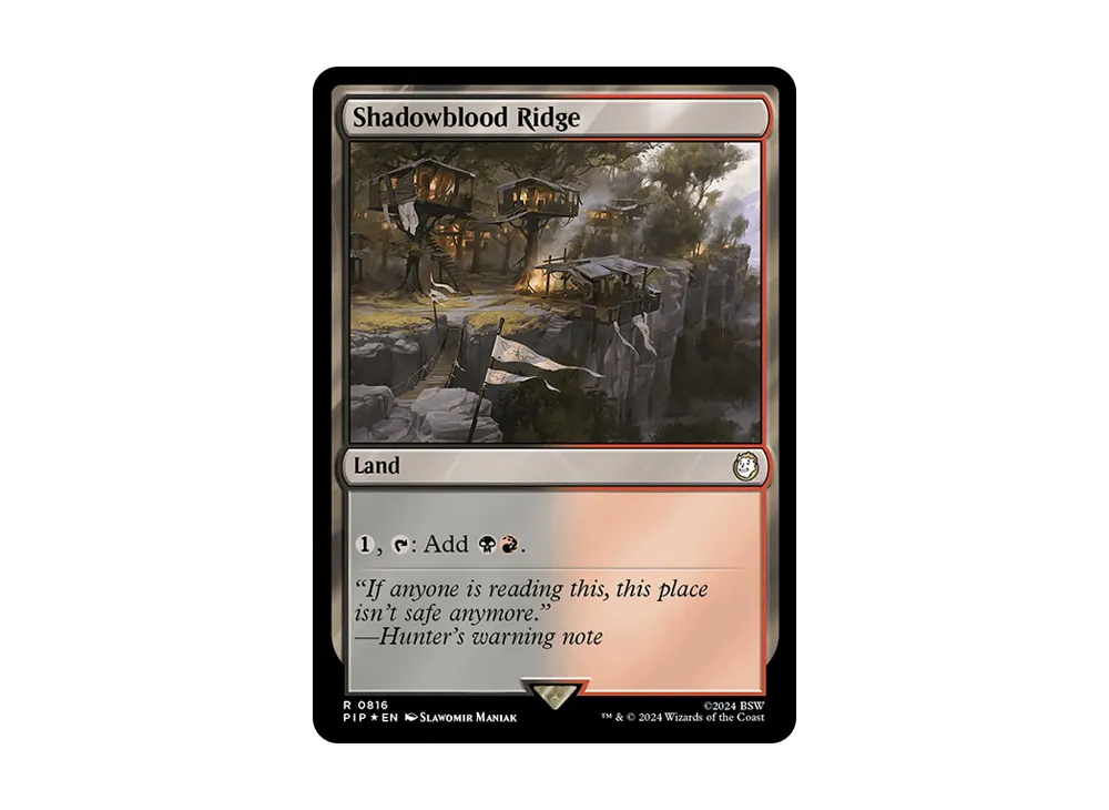 シャドーブラッドの尾根 R :Foil [PIP 0816]【英語版】(フォールアウト)