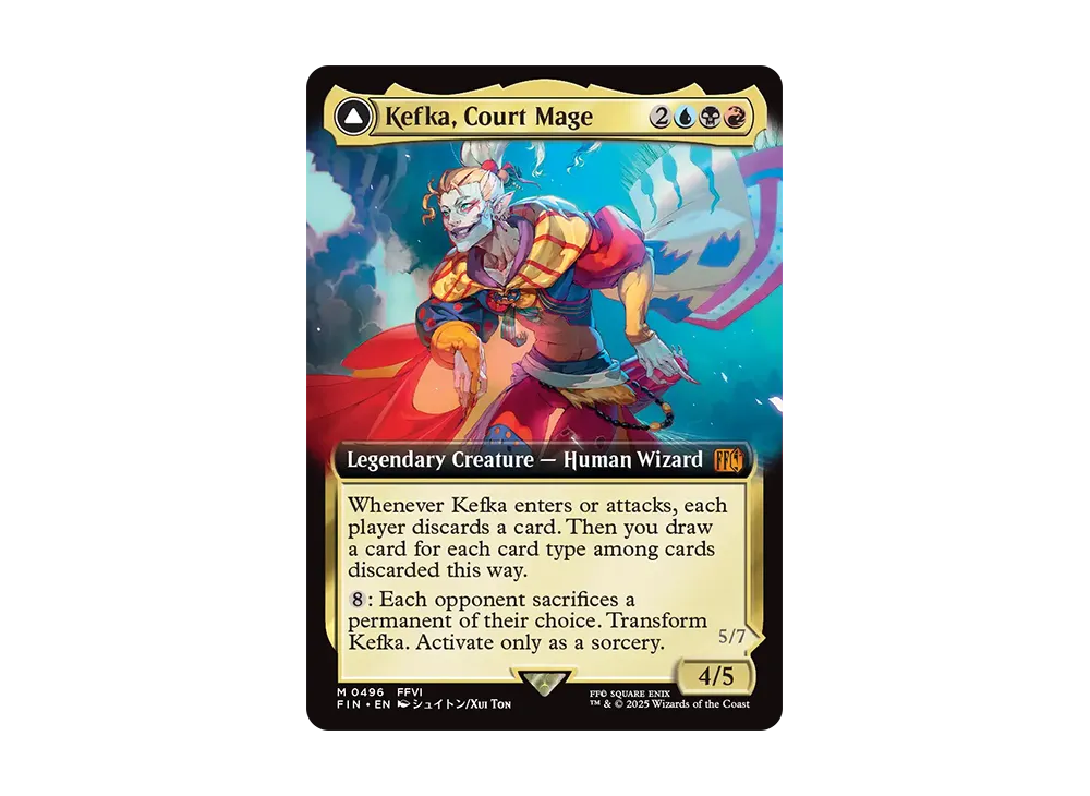 Kefka Court Mage / Kefka Ruler of Ruin M :Foil [FIN 0496