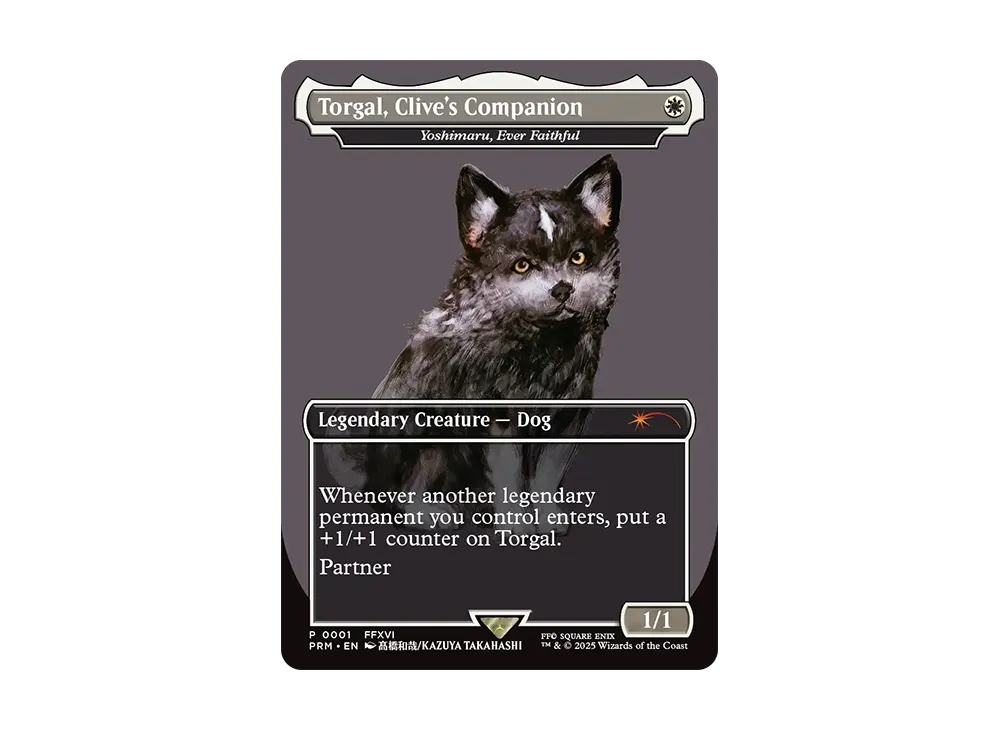 final fantasy mtg dog Rufus Shinra create a 1/1 white Dog creature token Y'shtola, Night's Blessed Commander Deck