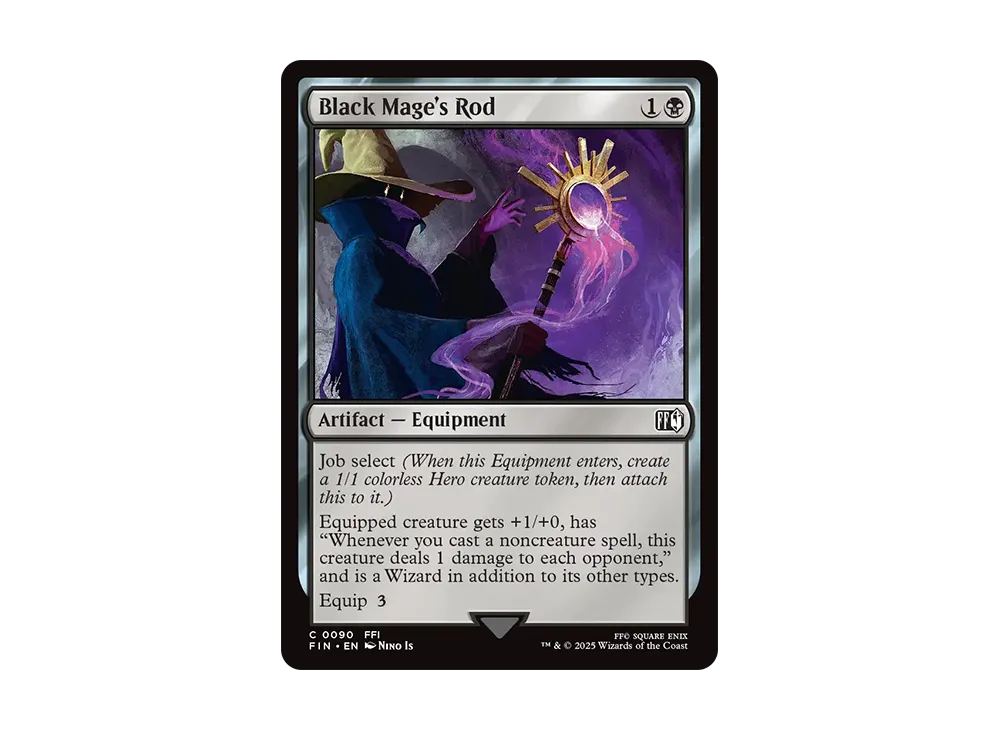 「黒魔術士」の杖 C :Foil [FIN 0090]【英語版】(ファイナルファンタジー)