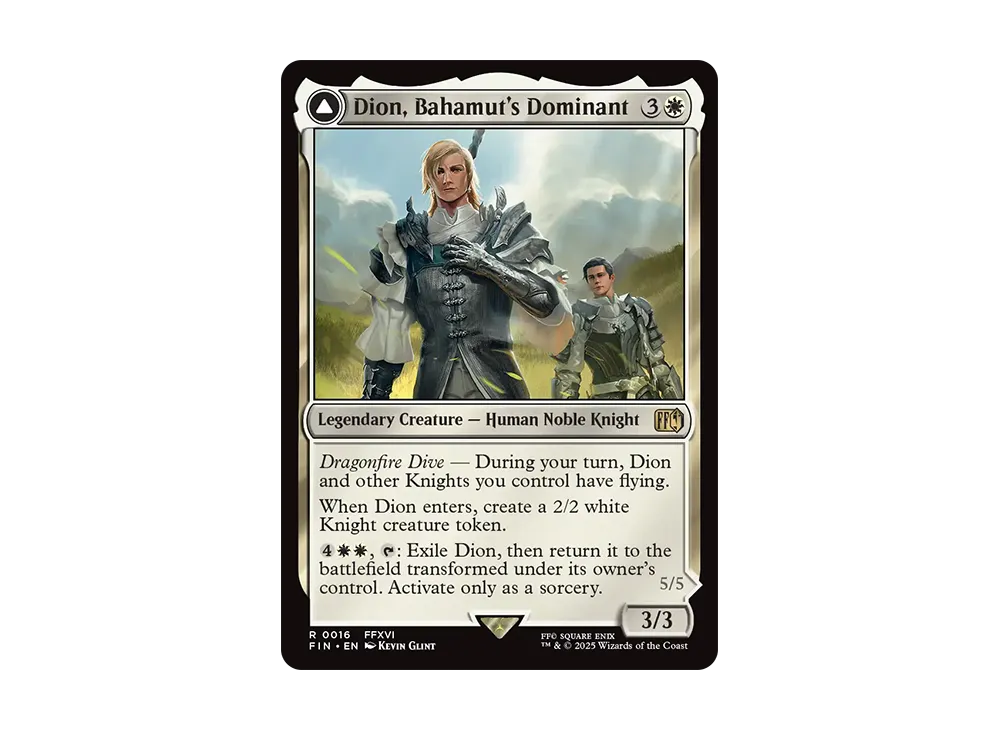 バハムートのドミナント、ディオン:光の召喚獣、バハムート R :Foil [FIN 0016]【英語版】(ファイナルファンタジー)